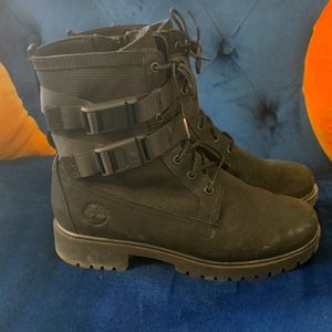 Timberland Jayne Buckle Boot Black Size 7